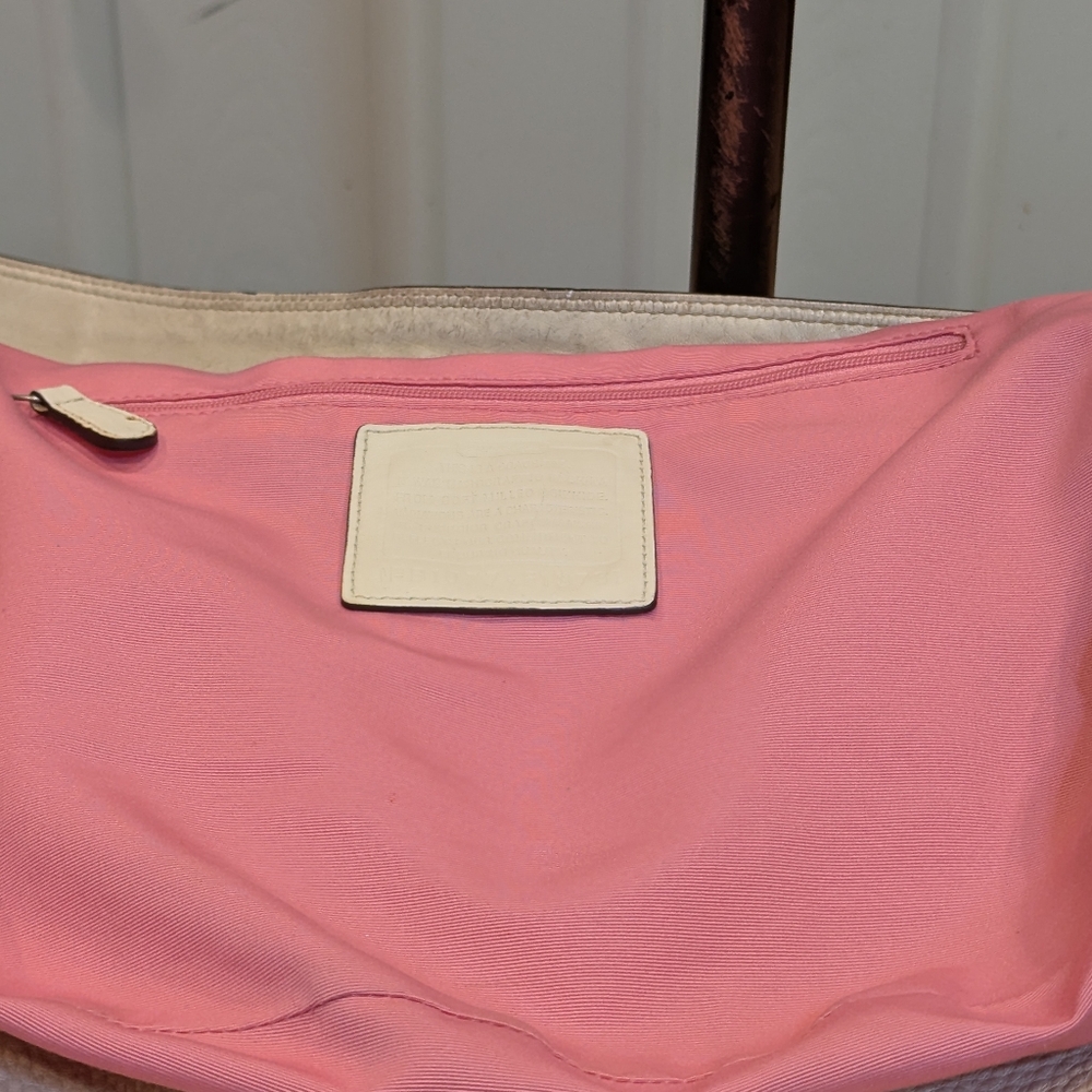 Coach Cream Leather Hobo EUC - Picture 7 of 14